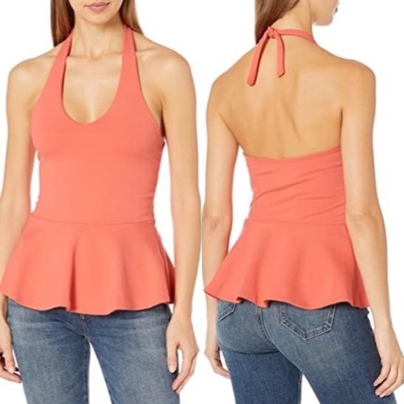 Susana Monaco Tops - Susana Monaco Fused Flare Halter Top Size M (NWT)